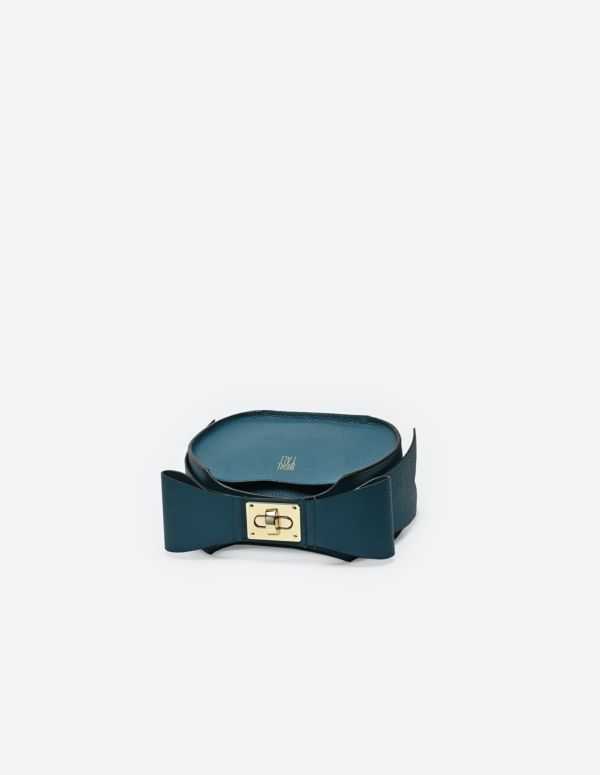 Bow Bag Blues - Teal Blue