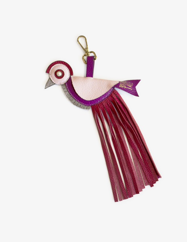 Chirpy Bag Charm - Red