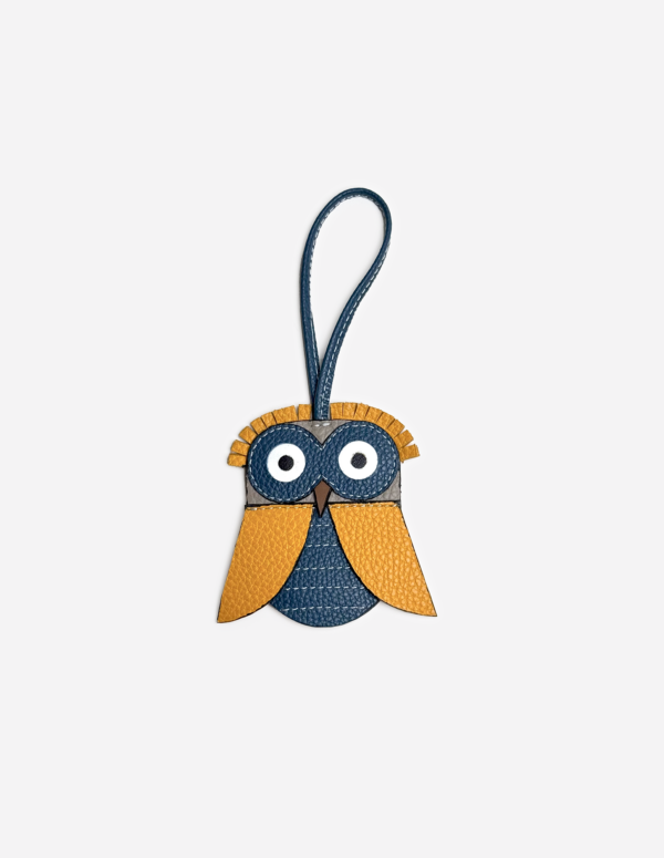 Owl Bag Charm - Orange