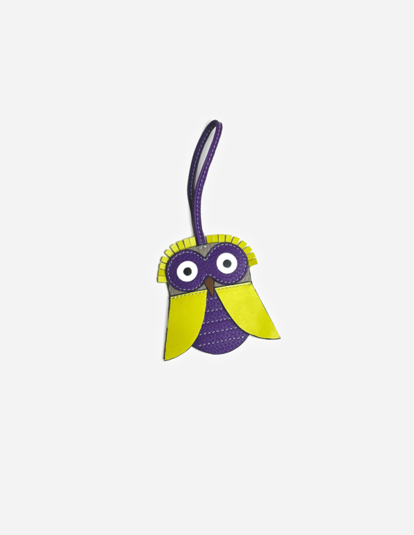 Owl Bag Charm - Yellow