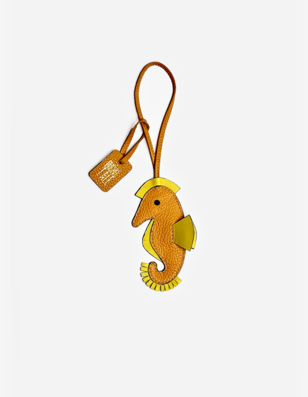 Seahorse Bag Charm - Orange