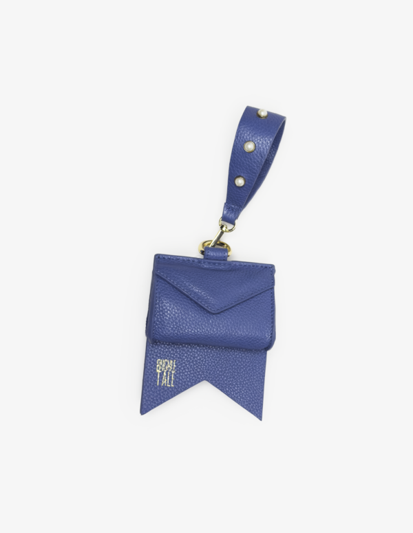 Bow Bag Mini Gold Hardware - Steel Blue